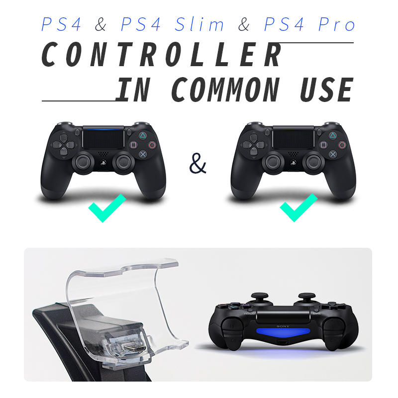 Đế Sạc USB Kép 4 LED Cho Bộ Điều Khiển Chơi Game Dualshock 4 / PS4 Slim Pro