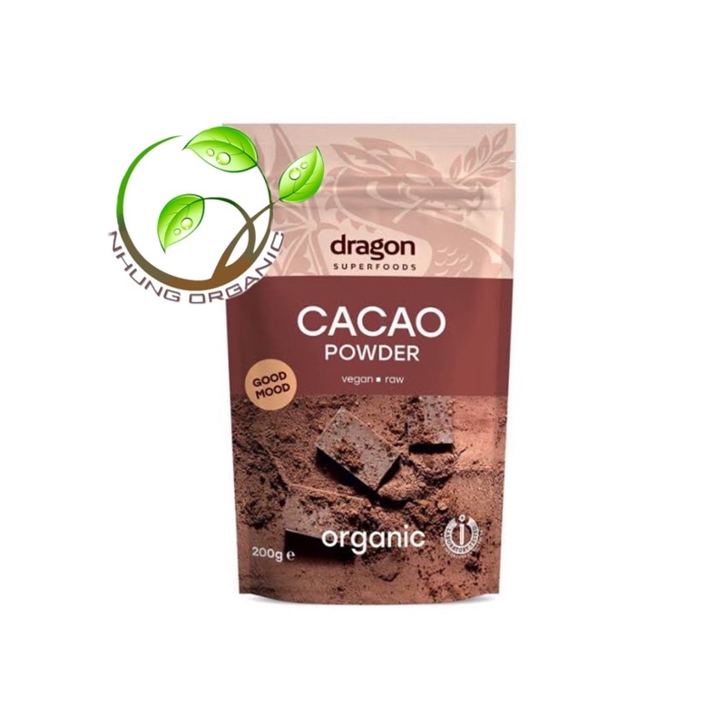 Bột Cacao Hữu Cơ Dragon Superfoods 200g