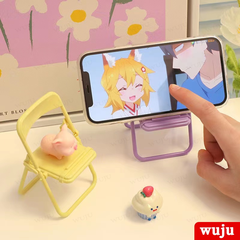Giá Đỡ Điện Thoại Mini Để Bàn Có Thể Điều Chỉnh Màu Macaron