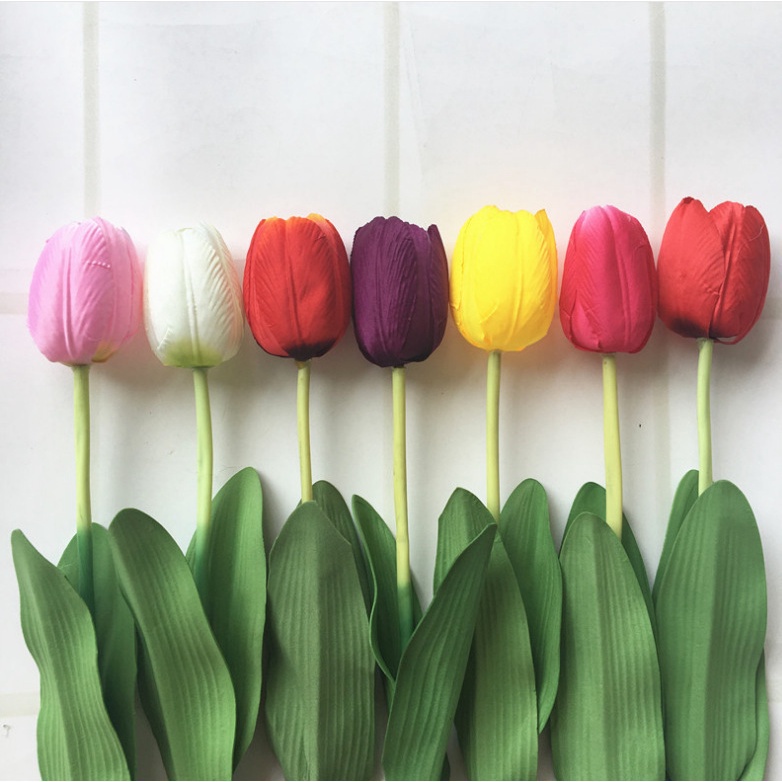 5pcs/10pcs 62cm hoa giả décor tulip chùm hoa giả trang trí nhà hoa giả để bàn hoa trang trí cao cấp