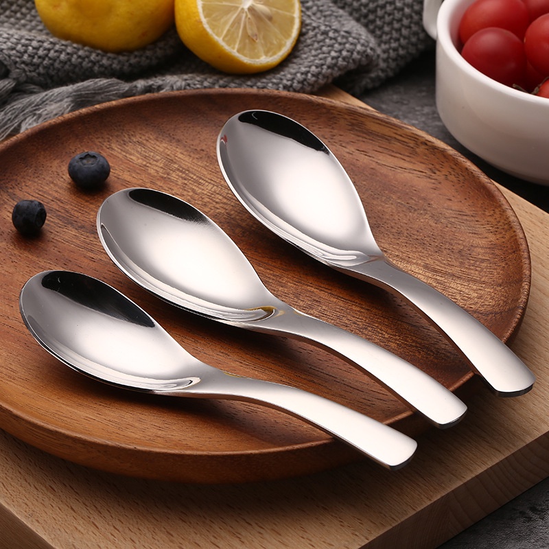 [ High Quality Food Grade Thick Spoon Dinner Dinnerware ][ 304 Stainless Steel Upscale Dinner Spoon ]