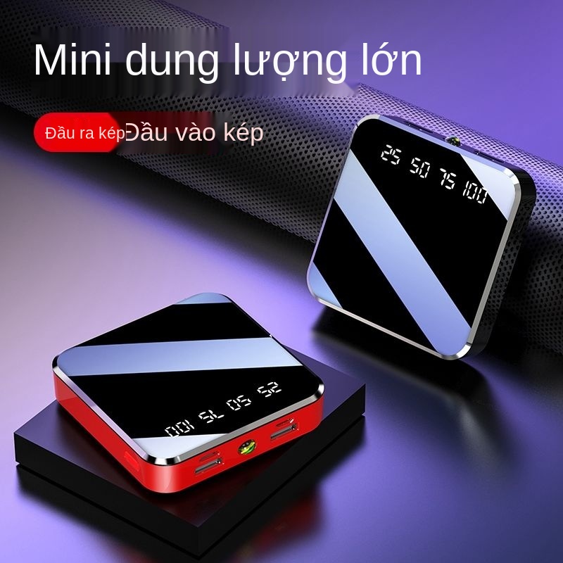 > Pin dự phòng sạc nhanh dung lượng cao 10000mAh Apple 5oppo Android vivo phiên bản mini dễ thương di động <