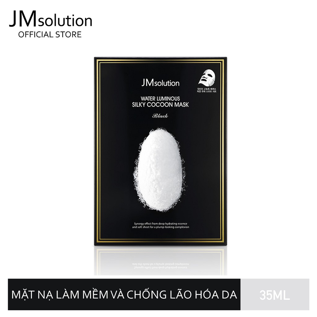 Mặt Nạ Jmsolution Water Luminous Silky Cocoon Mask Làm Mềm, Cấp Ẩm Và Dưỡng Trắng 35ml