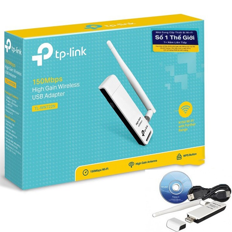 BỘ THU WIRELESS USB TP,LINK TL-WN722N