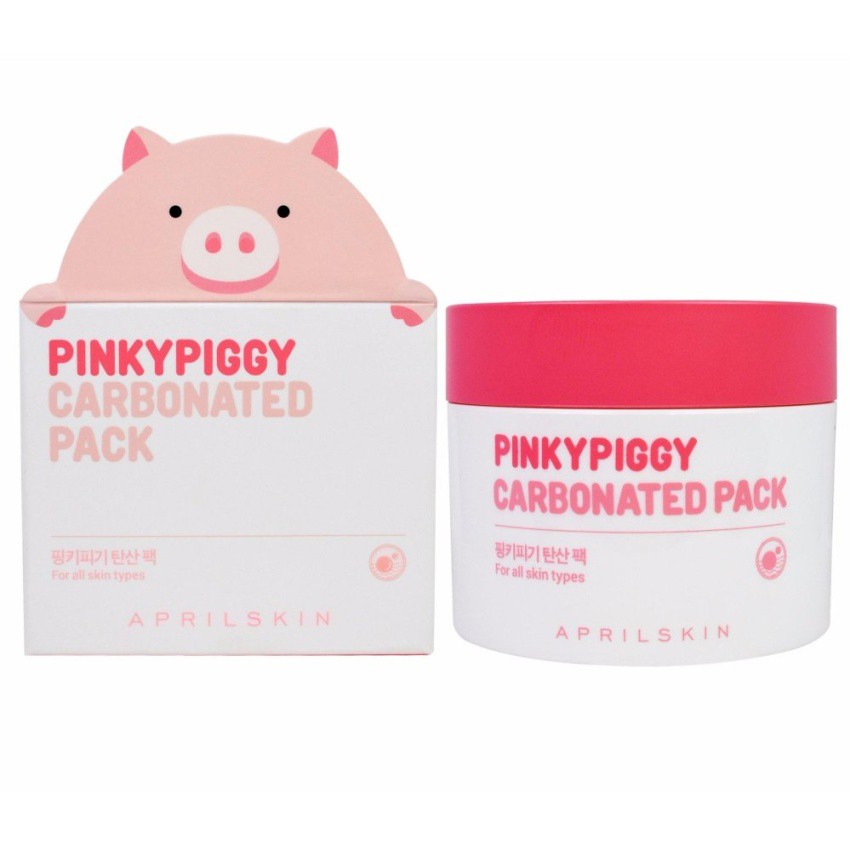 Hàng chính hãng Mặt nạ sủi bọt thải độc April Skin PinkyPiggyCarbonated Pack
