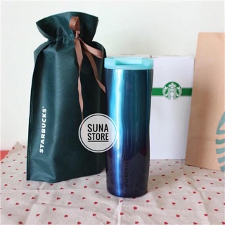 Bình Giữ Nhiệt Starbucks Blue 500ml Summer
