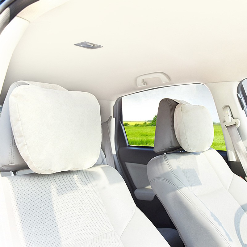 Gối Tựa Đầu Dựa Cổ Ô Tô Xe Hơi Da Lộn Maybach Cao Cấp Siêu Mềm Chống Đau Mỏi