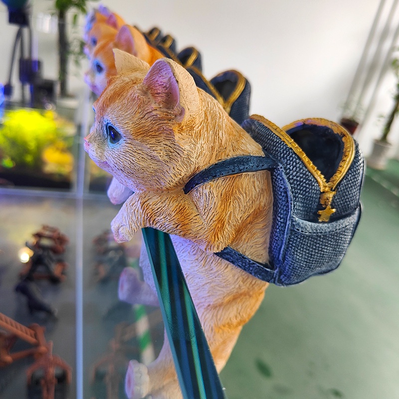 Chậu Cây Hình Mèo Bằng Resin Dễ Thương Dùng Trang Trí Sân Vườn