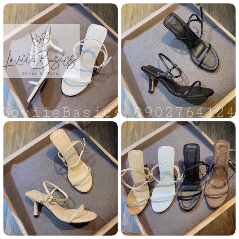 SANDAL CAO GÓT 5CM LOVIIE BASICS - SANDAL NỮ CAO GÓT THỜI TRANG - SANDAL NỮ GÓT NHỌN DÂY MẢNH - G201024