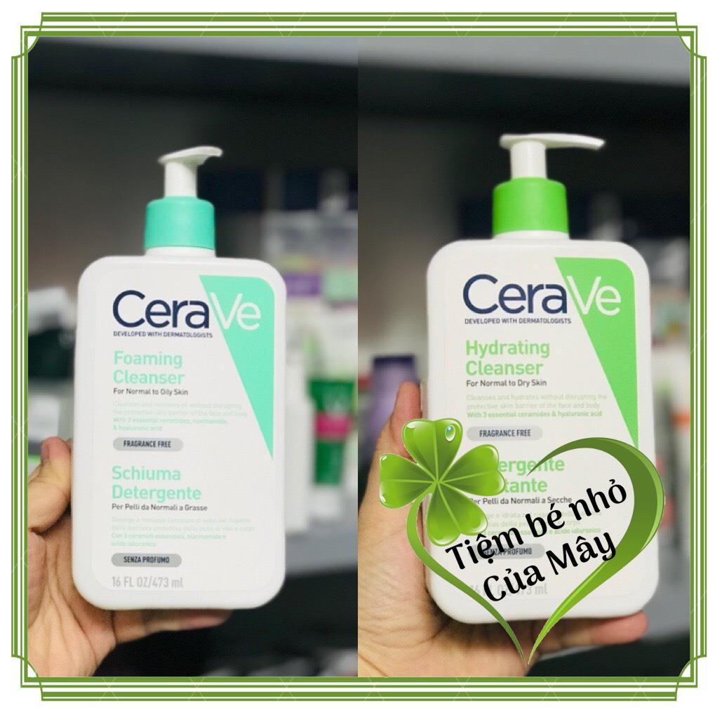 SỮA RỬA MẶT CERAVE FOAMING FACIAL CLEANSER [ BẢN PHÁP ]473ml