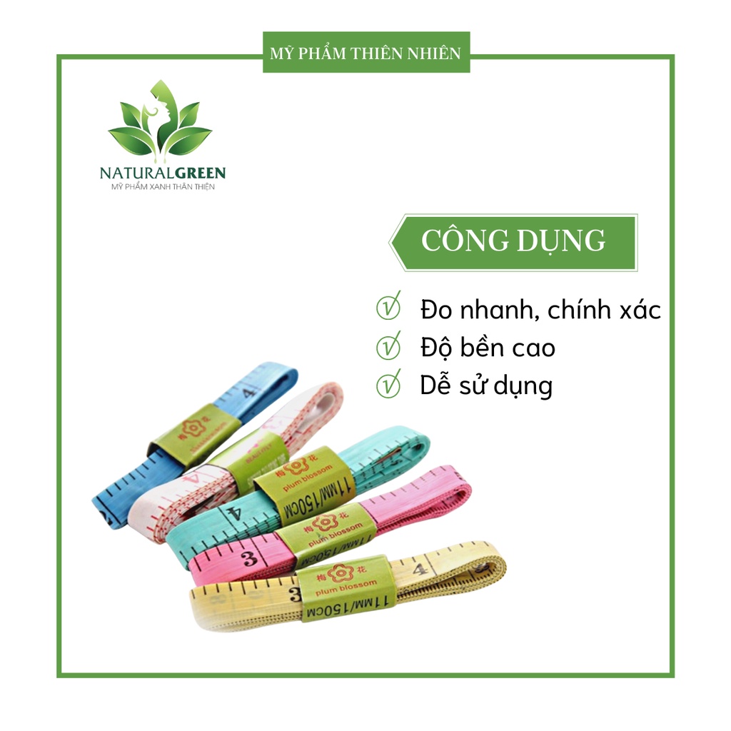 Combo 100 Thước dây đo eo,bụng ,đo chiều cao nhiều màu bền đẹp 150cm