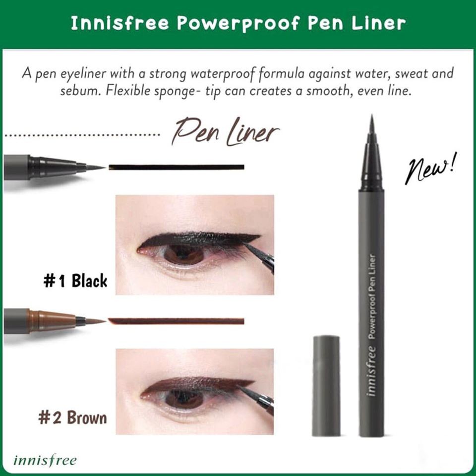 Bút Kẻ Mắt Nước Innisfree Powerproof Pen Liner [NEW 2019]