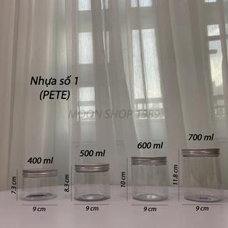 Hủ nhựa kèm nắp nhôm cao cấp đủ size