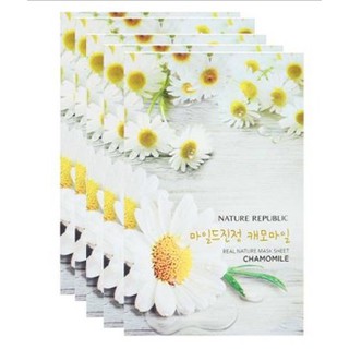 Mặt Nạ Hoa Cúc Real Nature Chamomile Mask Sheet