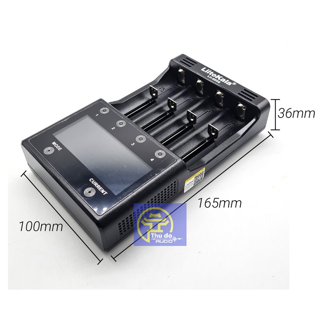 Bộ Sạc Pin siêu nhanh Liitokala Lii-500s  cao cấp kiểm tra được dung lượng,không đo nội trở