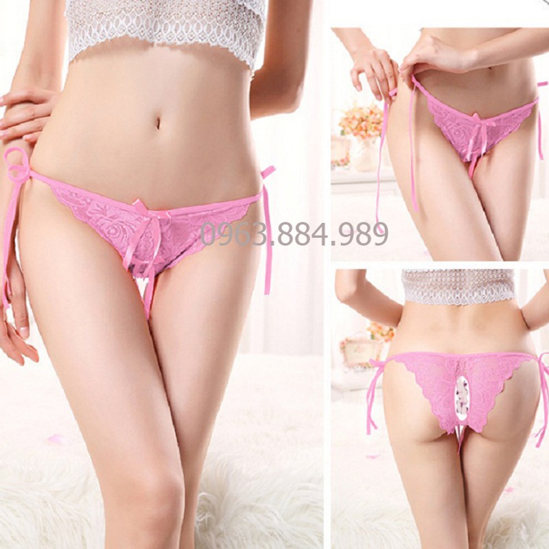 Quần nữ QN.29 quần ren đẹp phối hai dây buộc 2 bên cực đẹp, sexy cho chị em ( giao hnagf không để tên sản phẩm )