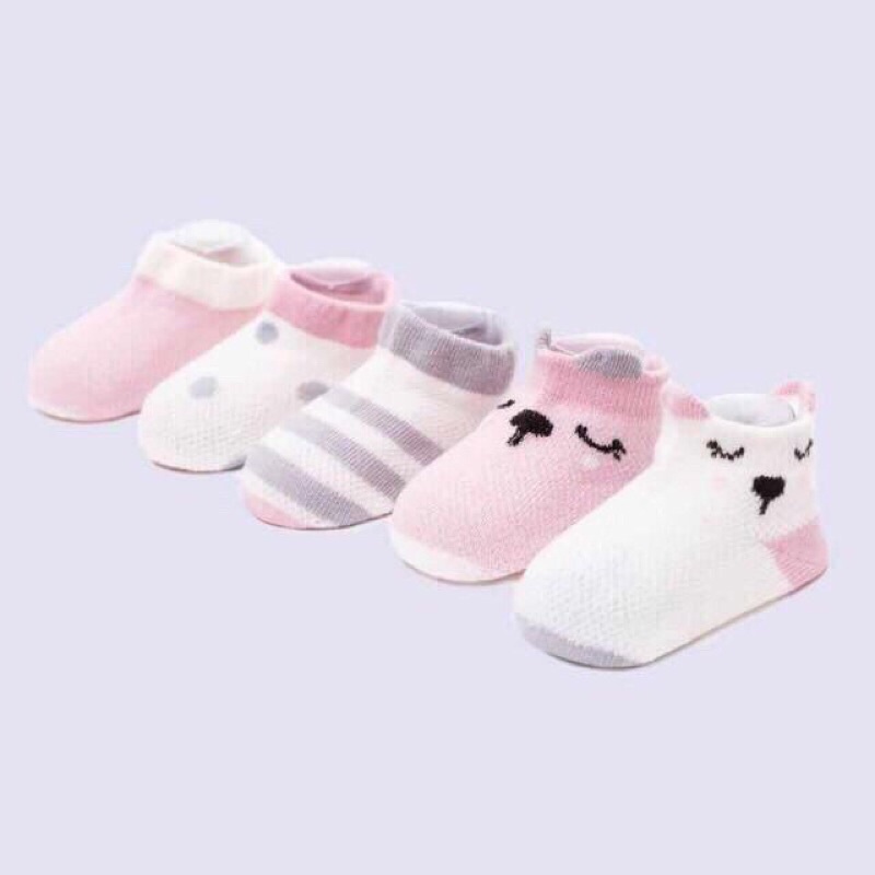 Set 5 đôi tất lưới Kid Shock’s cổ ngắn cho bé