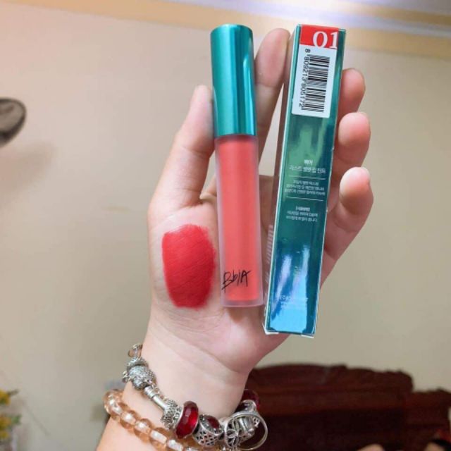 Son kem lì BBIA KEM VELVET LIP TINT VER1 02- đỏ cam