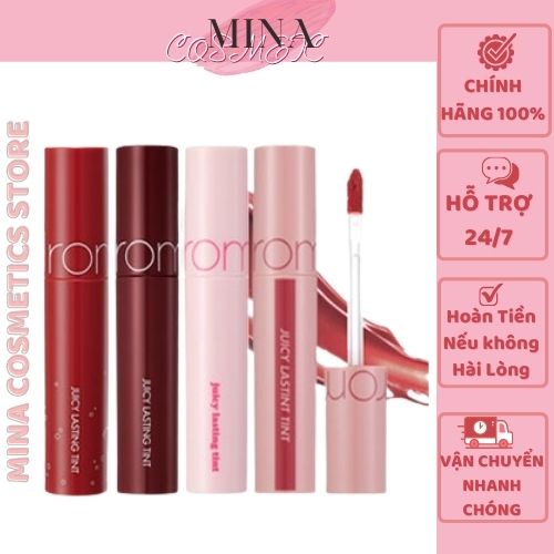 Son romand bóng siêu lì [ Auth100% ] Son tint lì romand juicy lasting tint