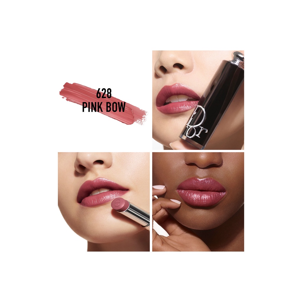 ( Mới ra 2022) Son Dior Addict 628 Pink Bow màu hồng đất