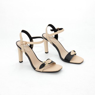 Giày Sandal Cao Gót 9cm Quai Phối Màu Pixie X545