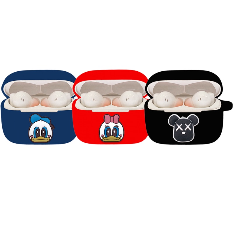 BASEUS Vỏ Bảo Vệ Hộp Sạc Tai Nghe Bluetooth Không Dây Bằng Silicon Mềm Chống Rơi Hình Hoạt Hình Totoro Encok W3