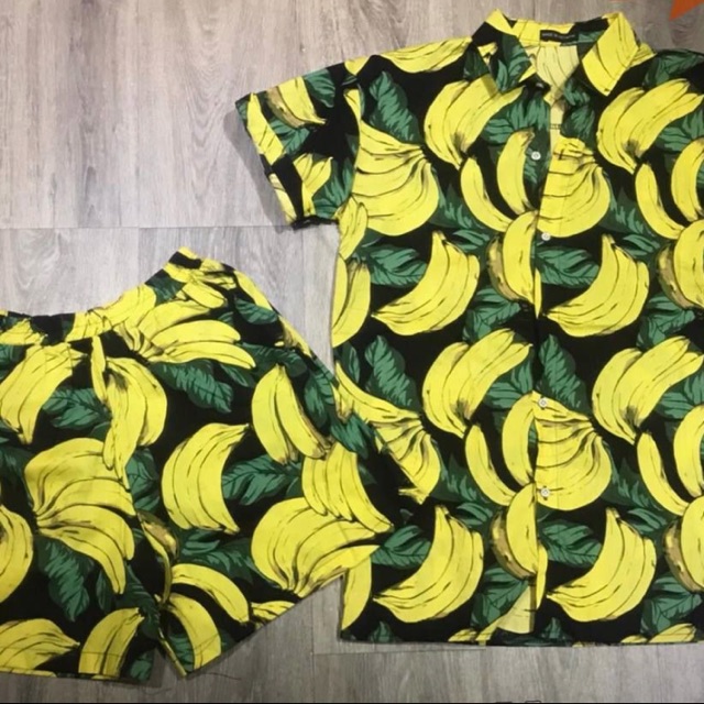 set áo sơ mi+ quần short