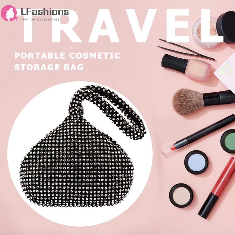 ☆Lfashion☆ Ví Cầm Tay Đính Đá Lấp Lánh Dành Cho Nữ Đi Tiệc Tối