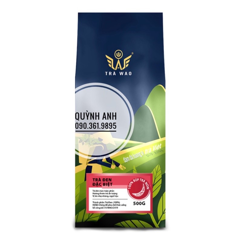 Trà đen nguyên lá / trà đen đặc biệt WAO 500g