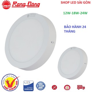 Đèn LED ốp nổi trần tròn Rạng Đông 12W, 18W, 24W