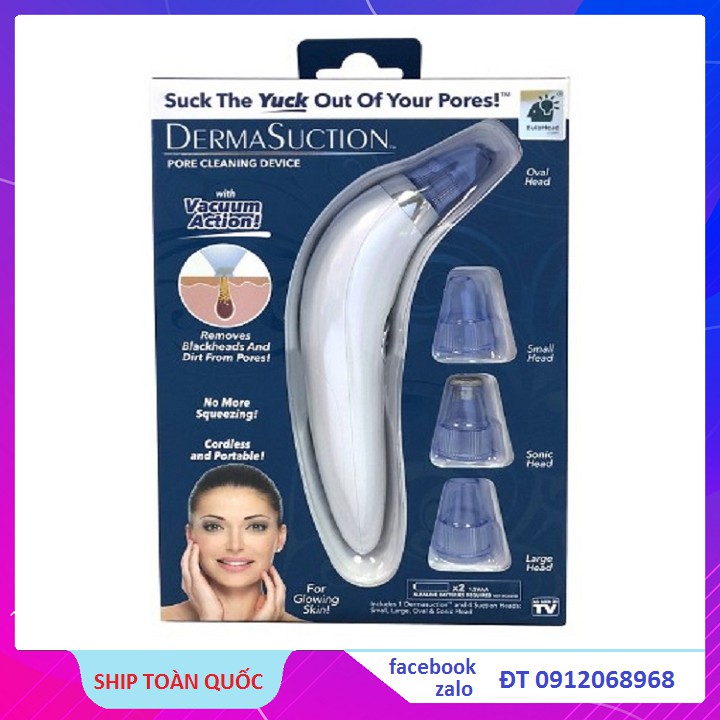 MÁY HÚT MỤN CAO CẤP DERMASUCTION 4 IN 1