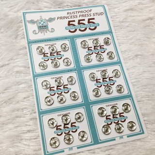 Vỉ nút bóp 36 nút đính kết áo dài váy đầm phụ liệu may