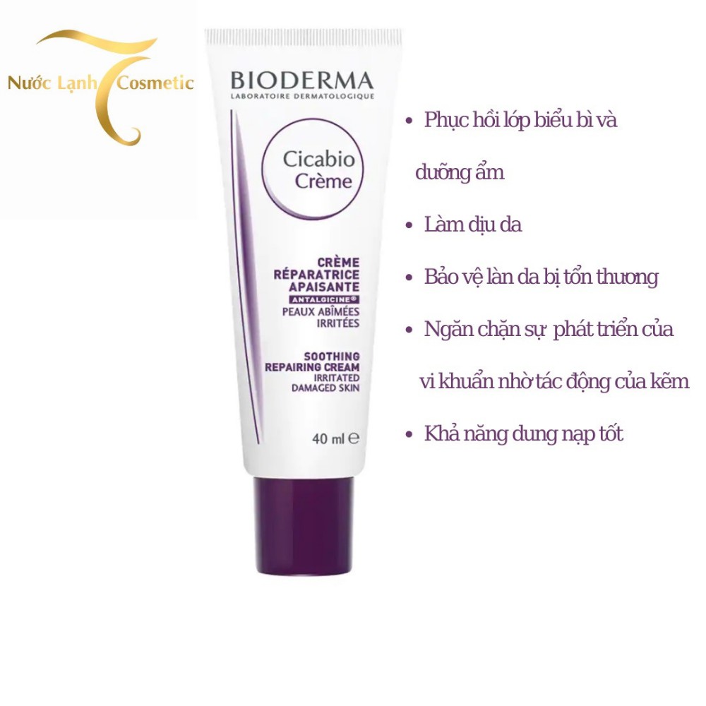 Kem Dưỡng Ẩm Phục Hồi Và Làm Dịu Da Tổn Thương Bioderma Cicabio Crème | BigBuy360 - bigbuy360.vn