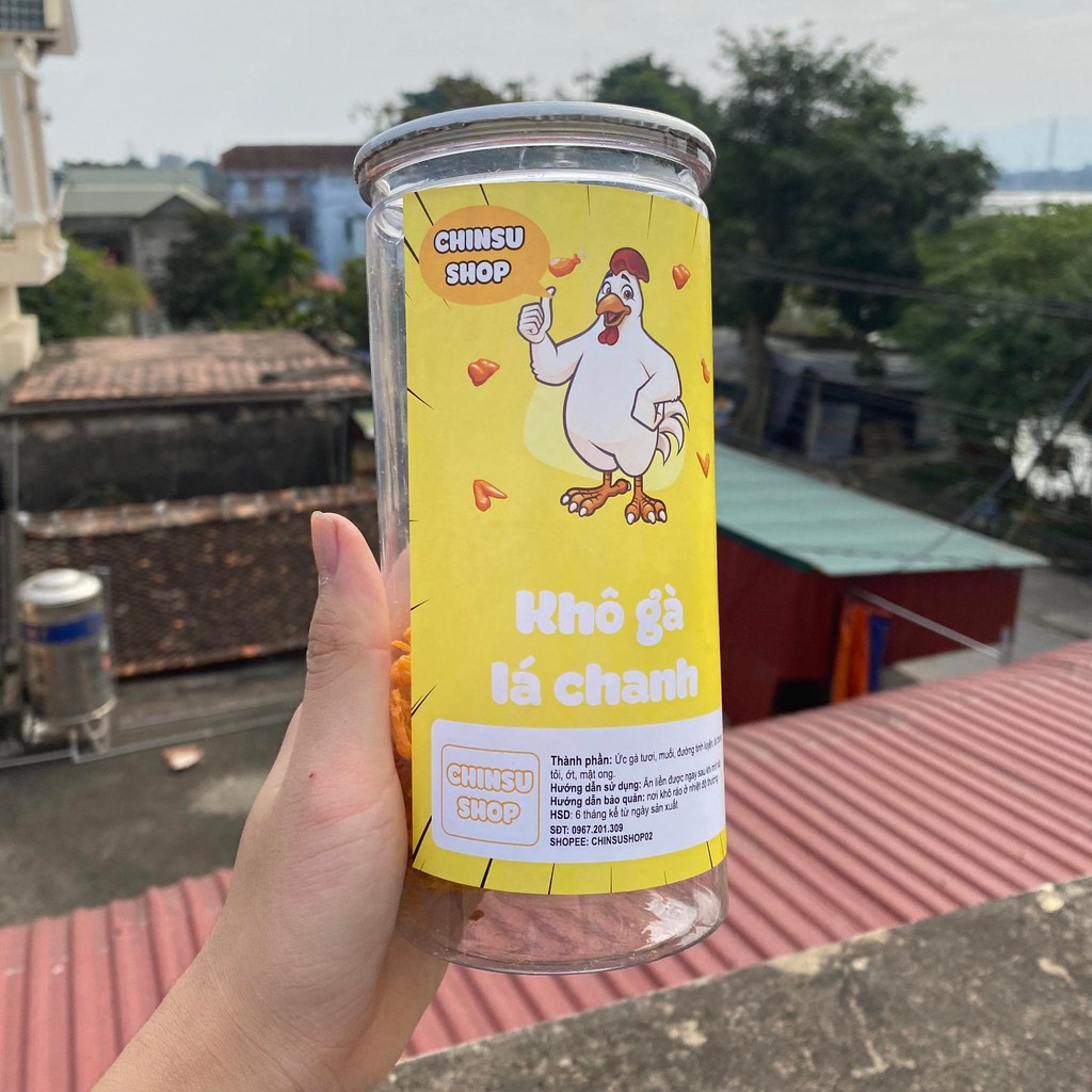 [Mã GROXUAN1 giảm 8% đơn 150K] Khô gà lá chanh300g CHINSU đồ ăn vặt HÀ NỘI gà khô lá chanh xé sợi-chinsushop | BigBuy360 - bigbuy360.vn