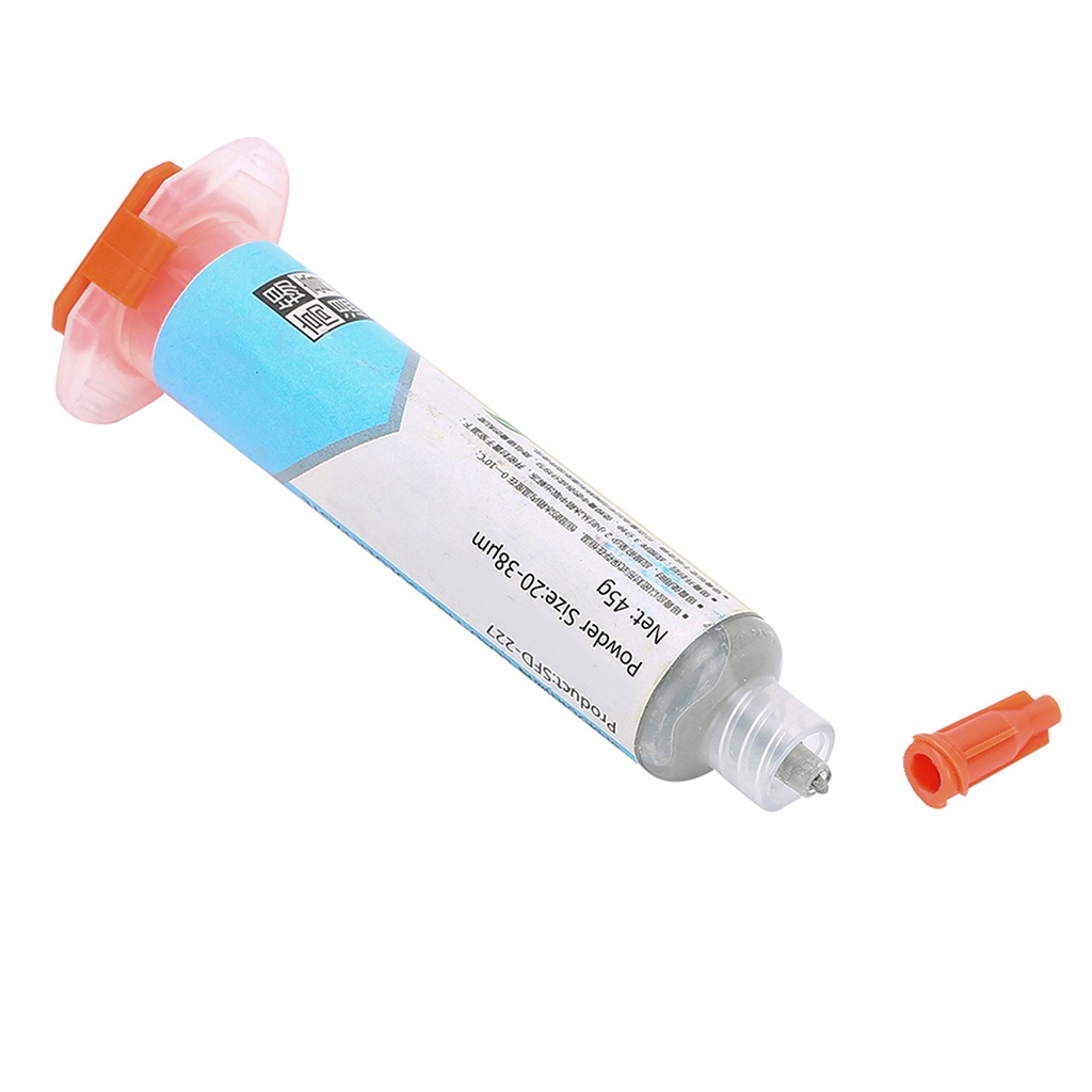 Kem thiếc hàn linh kiện dán chứa bạc SFD-227 Sn95.5/Ag3/Cu0.5 cho mối hàn sáng đẹp, điểm nóng chảy 217°C