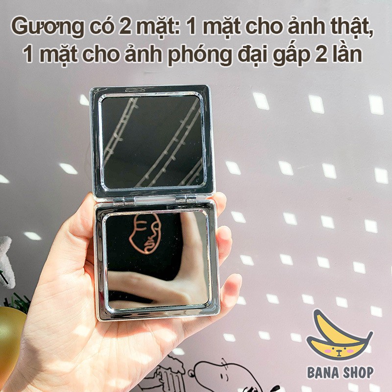 Gương mini 2 mặt bỏ túi WBB Chúng tôi đơn giản là Gấu