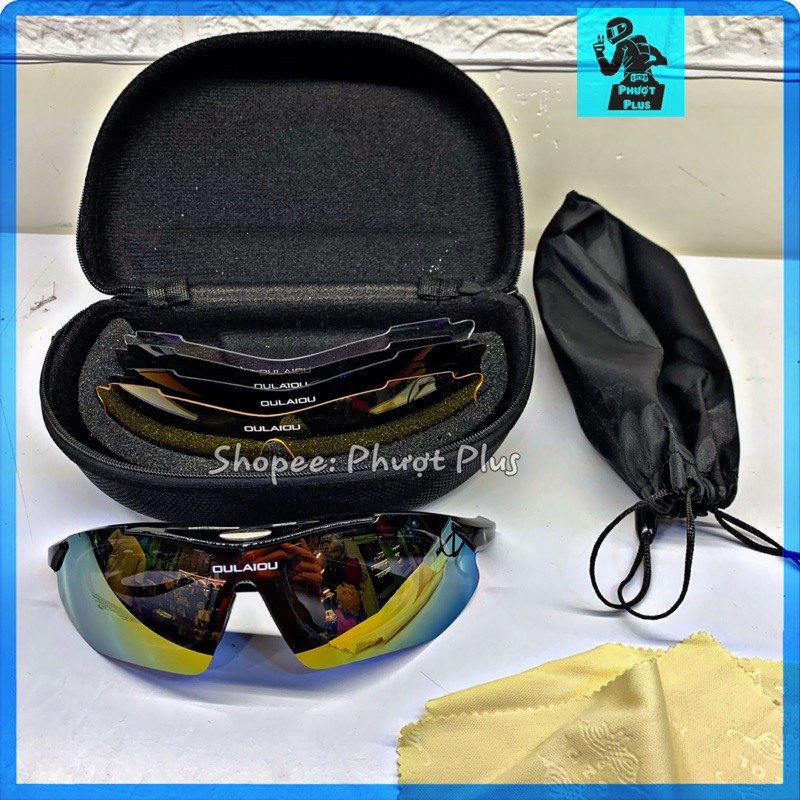 Kính Đi Phượt OULAIOU 5 Trong 1 - Chống nắng, tia uv, đi đêm, đi ngày | BigBuy360 - bigbuy360.vn
