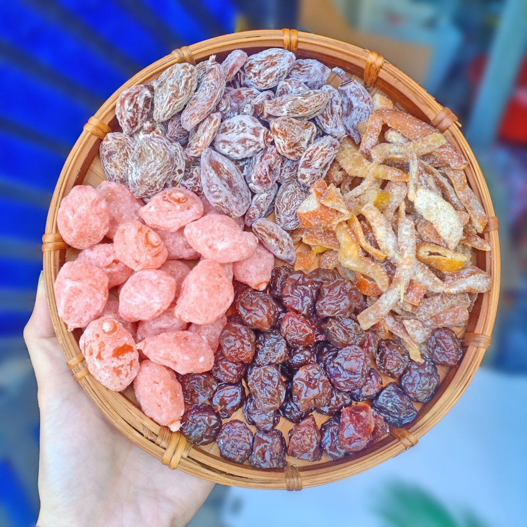 [Hủ 500g] Xí Muội Mix 4 Vị (Xí Muội Mơ/ Xí Muội Đào/ Xí Muội Mận Cơm/ Trần Bì) (NCFOOD)