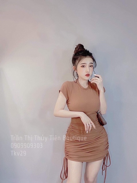 Đầm body rút dây ( chất dày dặn) | BigBuy360 - bigbuy360.vn