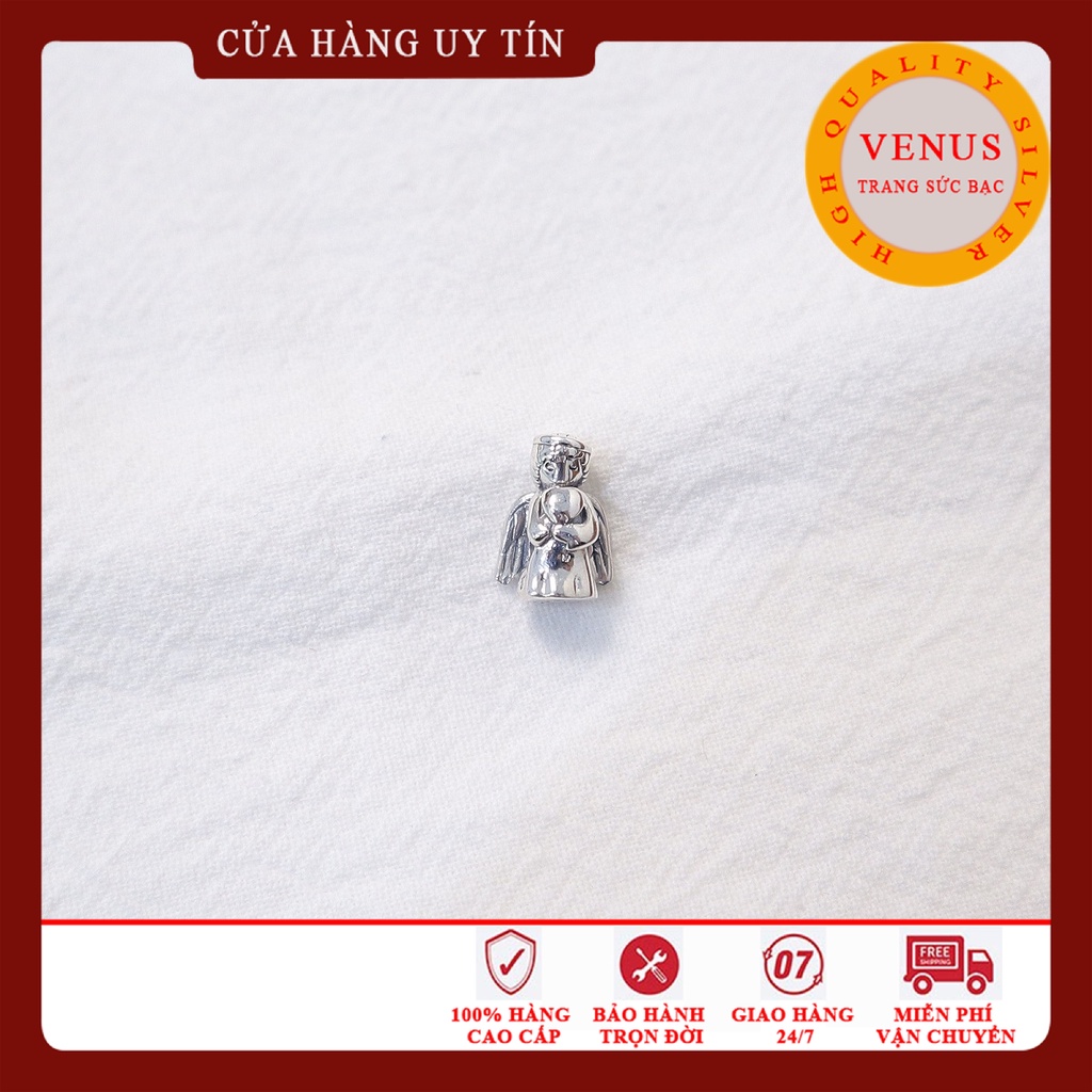 [Charm bạc 925 cao cấp] Charm bạc cầu chấm bi, túi tiền đỏ- Mã sản phẩm VENUSS13