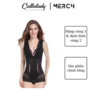 Áo bộ gen định hình Callalady toàn thân nịt bụng eo giảm mỡ