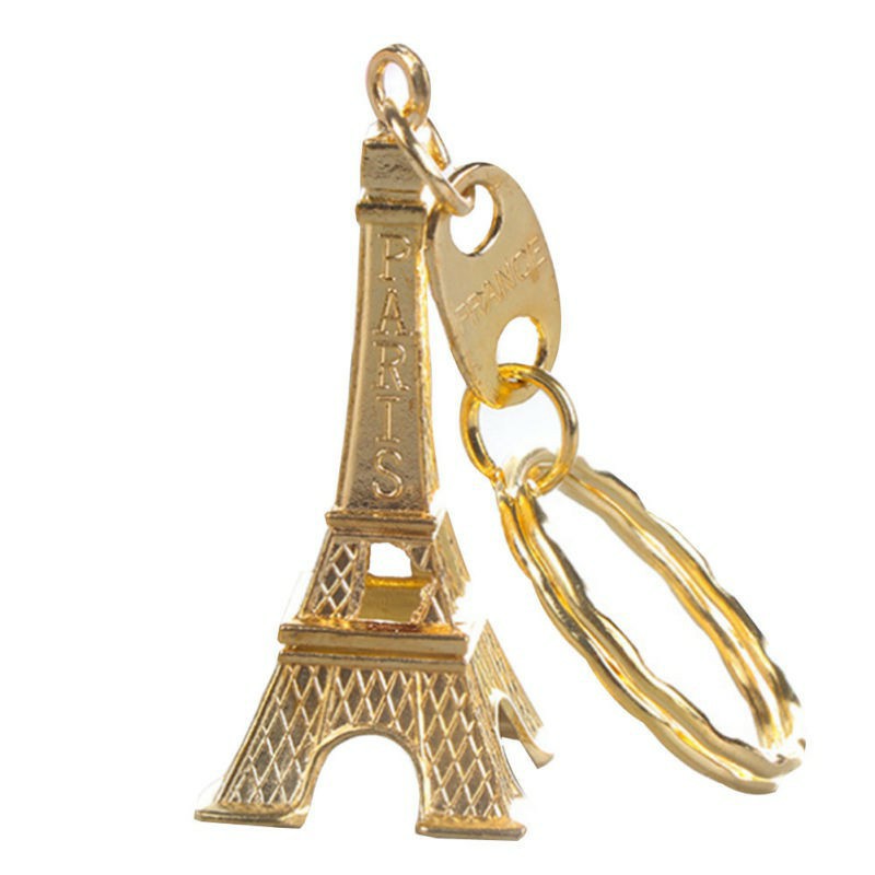 Móc chìa khóa ba lô hình tháp Eiffel, quà tặng móc khóa điện thoại tháp Eiffel