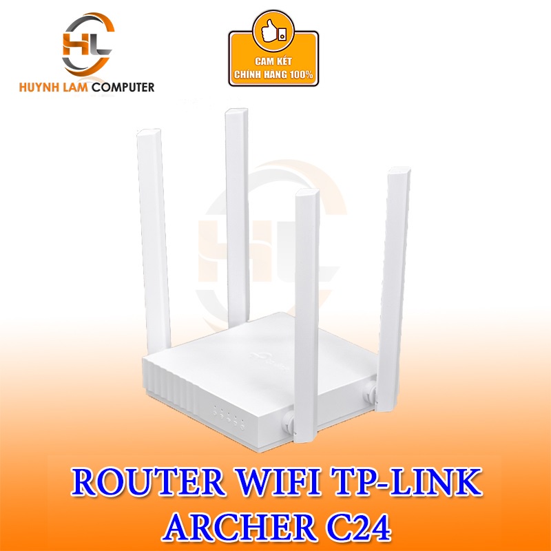 Bộ phát Wifi TPlink AC750 Acher C24 băng tầng kép 433Mbps + 300Mbps Chính hãng phân phối