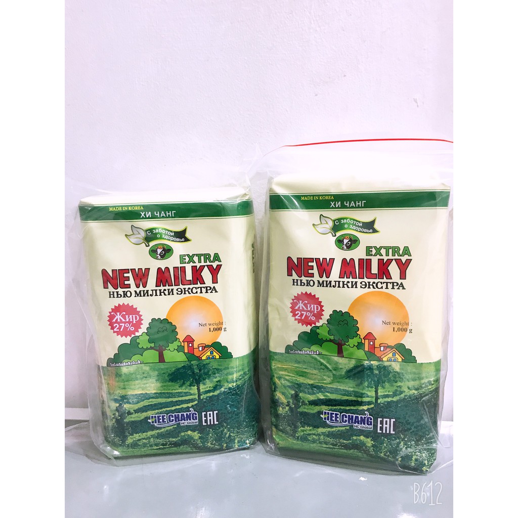 Combo 2 Kg ( 2 túi) sữa béo nga newmilky chính hãng