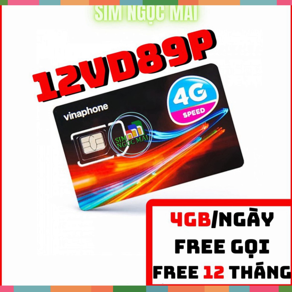 GIÁ BẤT DIỆT SIM 4G VINA TRỌN GÓI 1 NĂM KHÔNG NẠP TIỀN - TỪ 5GB - 120GB DATA TỐC ĐỘ CAO - MIỄN PHÍ GỌI - SIM NGỌC MAI GI