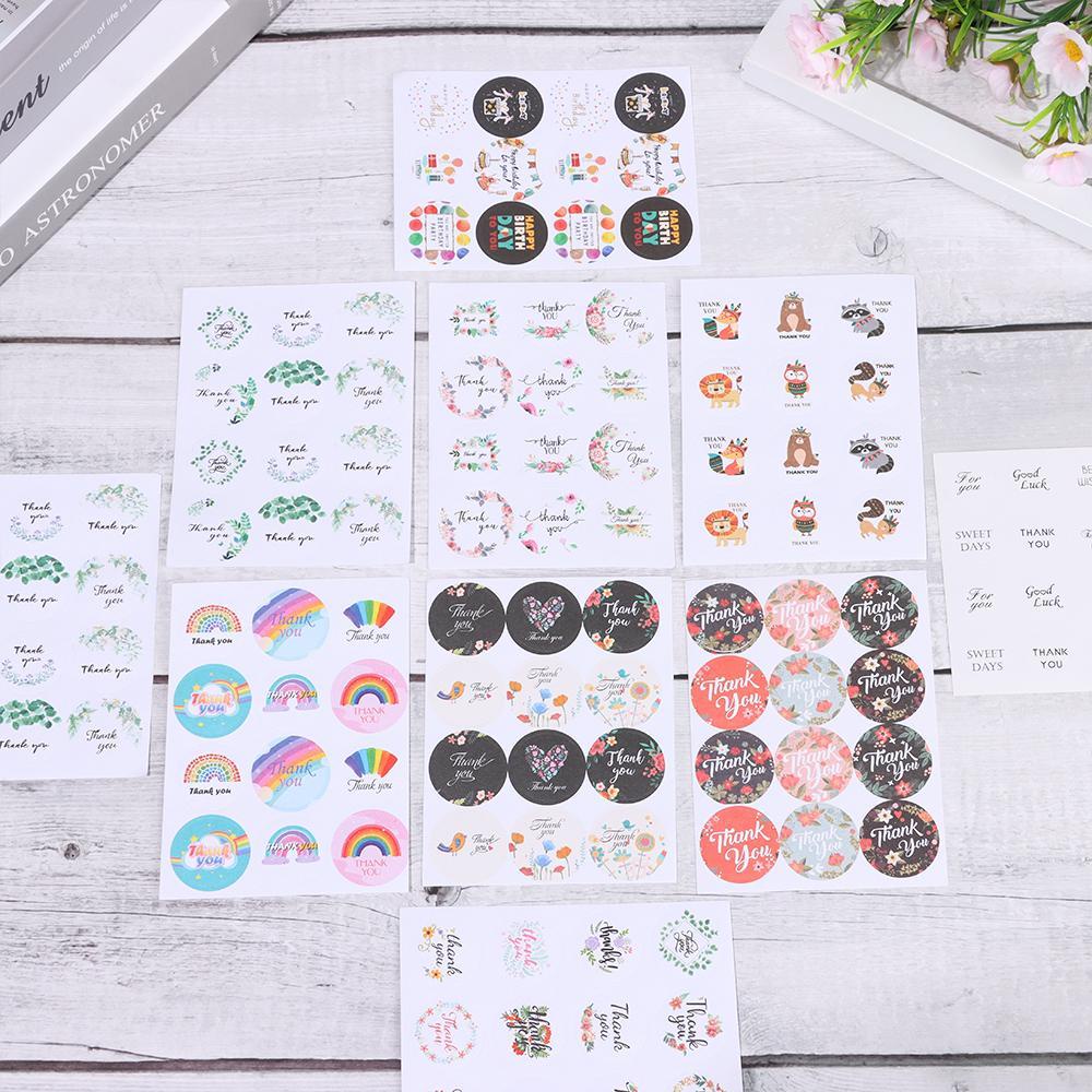 CHOOKEY Miếng Dán Trang Trí Sổ Tay In Chữ Thank You Độc Đáo DIY