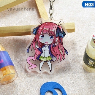 Móc Chìa Khóa Bằng Acrylic Đơn Giản Hóa Trang Nhân Vật Nayuanfeng The Quintessential Quintuplets Nakano Miku