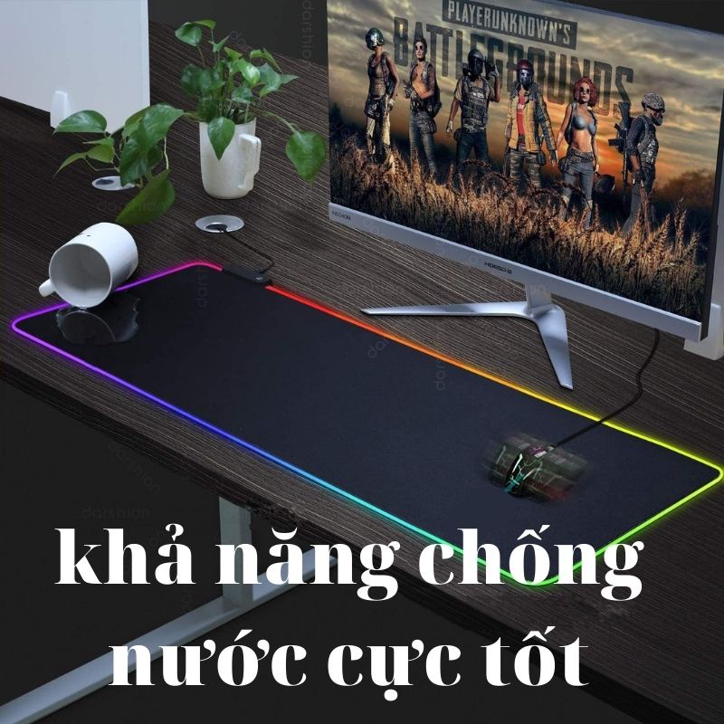 Lót chuột Đèn Led RGB Size 80x30 cm 35x25cm, Dày 4mm Siêu bền