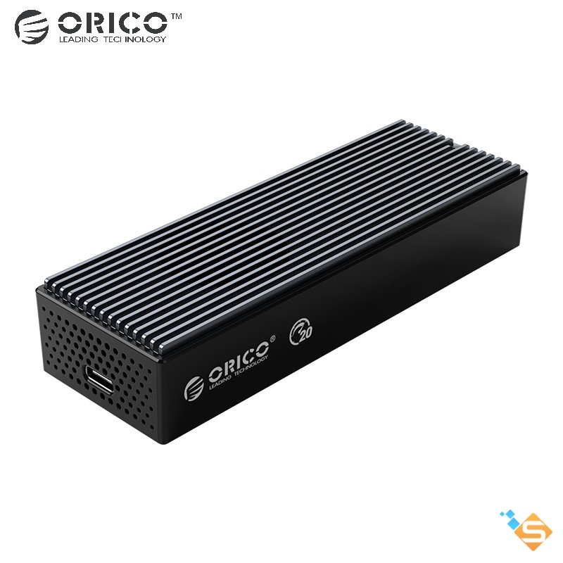 Hộp Đựng Ổ Cứng ORICO M2PVC3-G20 SSD LSDT 20Gbps M.2 NVME 2230 2242 2260 2280 Type C Có Quạt Tản Nhiệt - BH 1 Năm