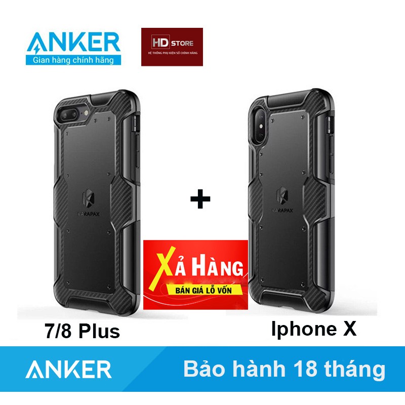 Xả Hàng Ốp Lưng Anker KARAPAX Shield+ cho iPhone 7/8 Plus Iphone X